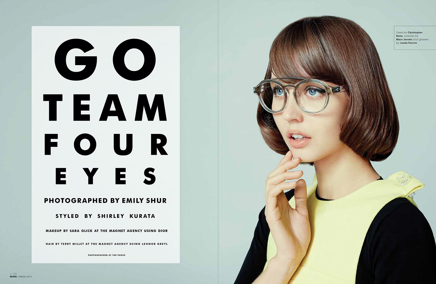 Go Team Four Eyes | Paper Magazine